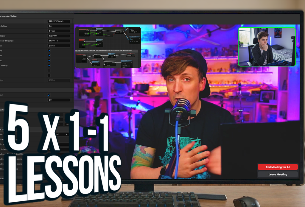 Unreal coding class - 1-1 (5 lessons)