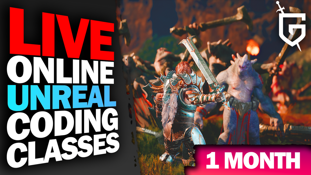 Unreal coding class (Group) - 1 month pass Holiday Offer!